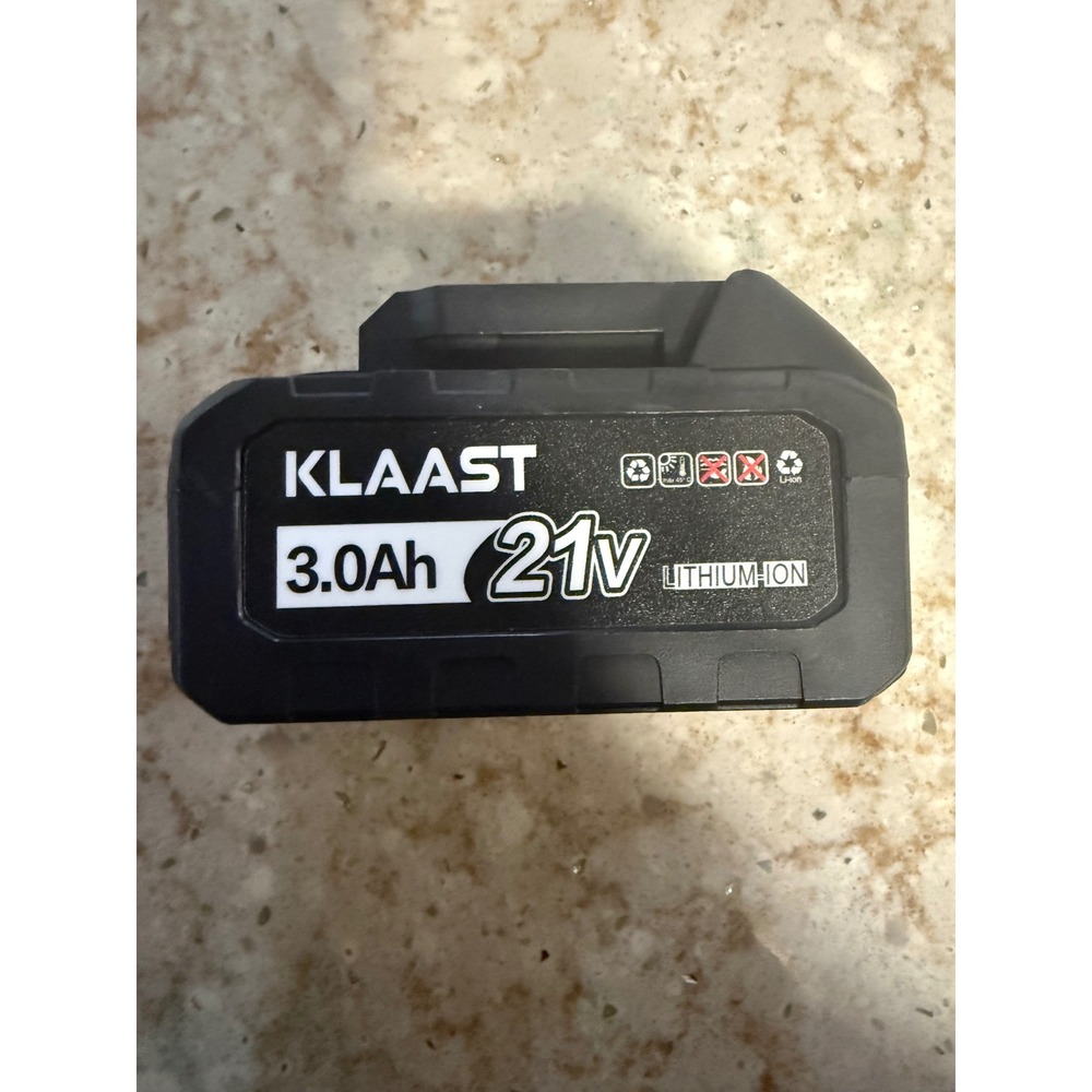 Klaast 21V Lithium-Ion Battery 3.0Ah Replacement Power Tool Pack Black Lime